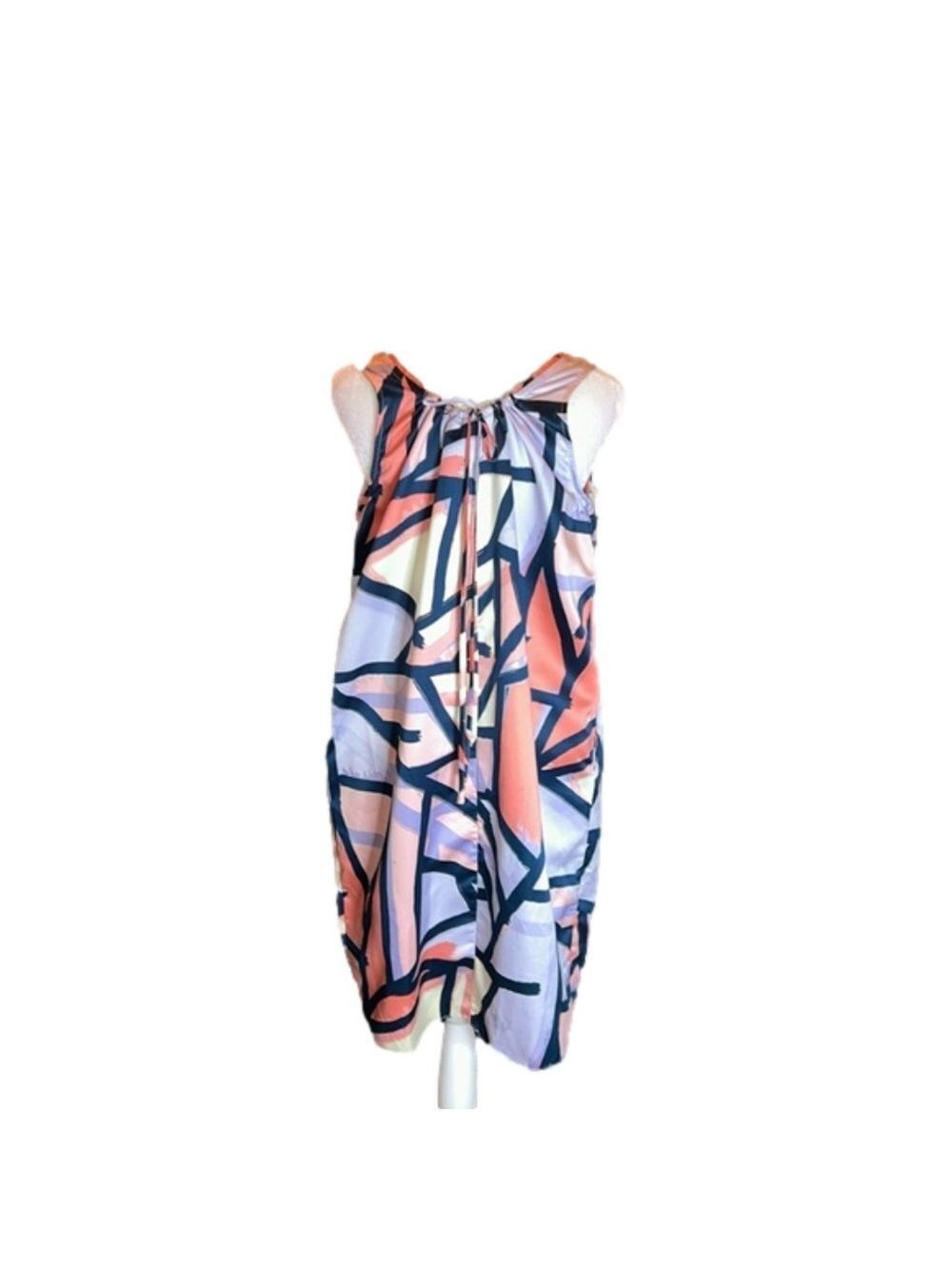 VERA WANG Simply Vera Fantastic Abstract Print Pop-Over Dress Size XS - Picture 4 of 13